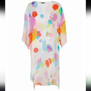 NWT Simply Art by Dolcezza Swimsuit Wrap Cardigan Size M Cover Up Art